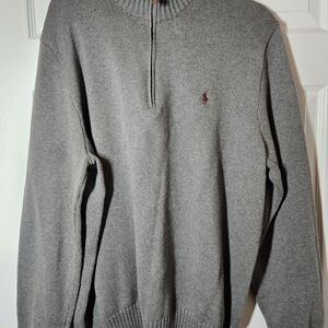 Polo by Ralph Lauren Charcoal Zip-Up Sweater